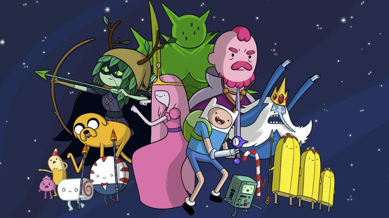 The cast of Cartoon Network’s Adventure Time.
